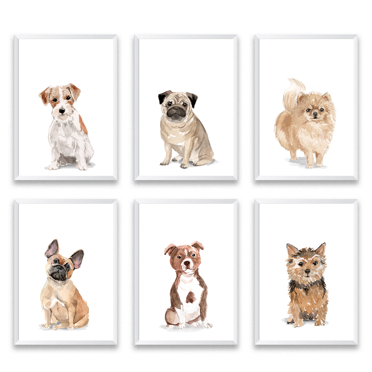 Set Of 6 Dog Prints by Mode Prints.jpg