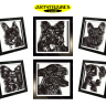 Dog Art shadow boxes